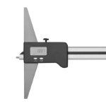 Aluminium Digital Dybdeskydelære 0-500 mmx0,01 mm (200 mm bro)